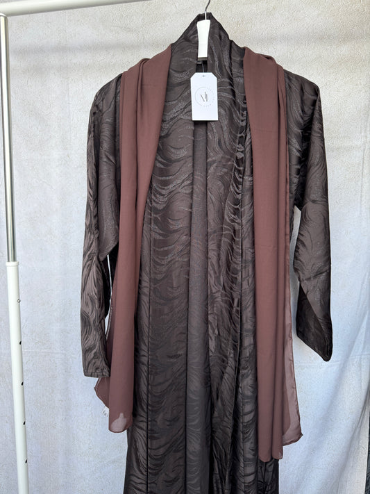 Brown Marble Abaya