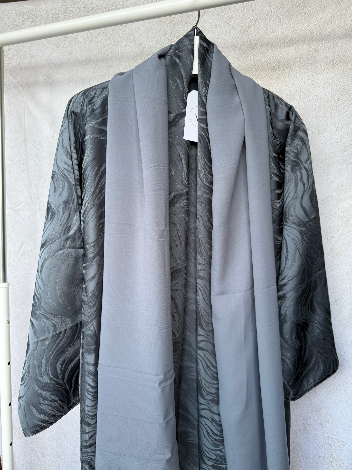 Grey Marble Abaya