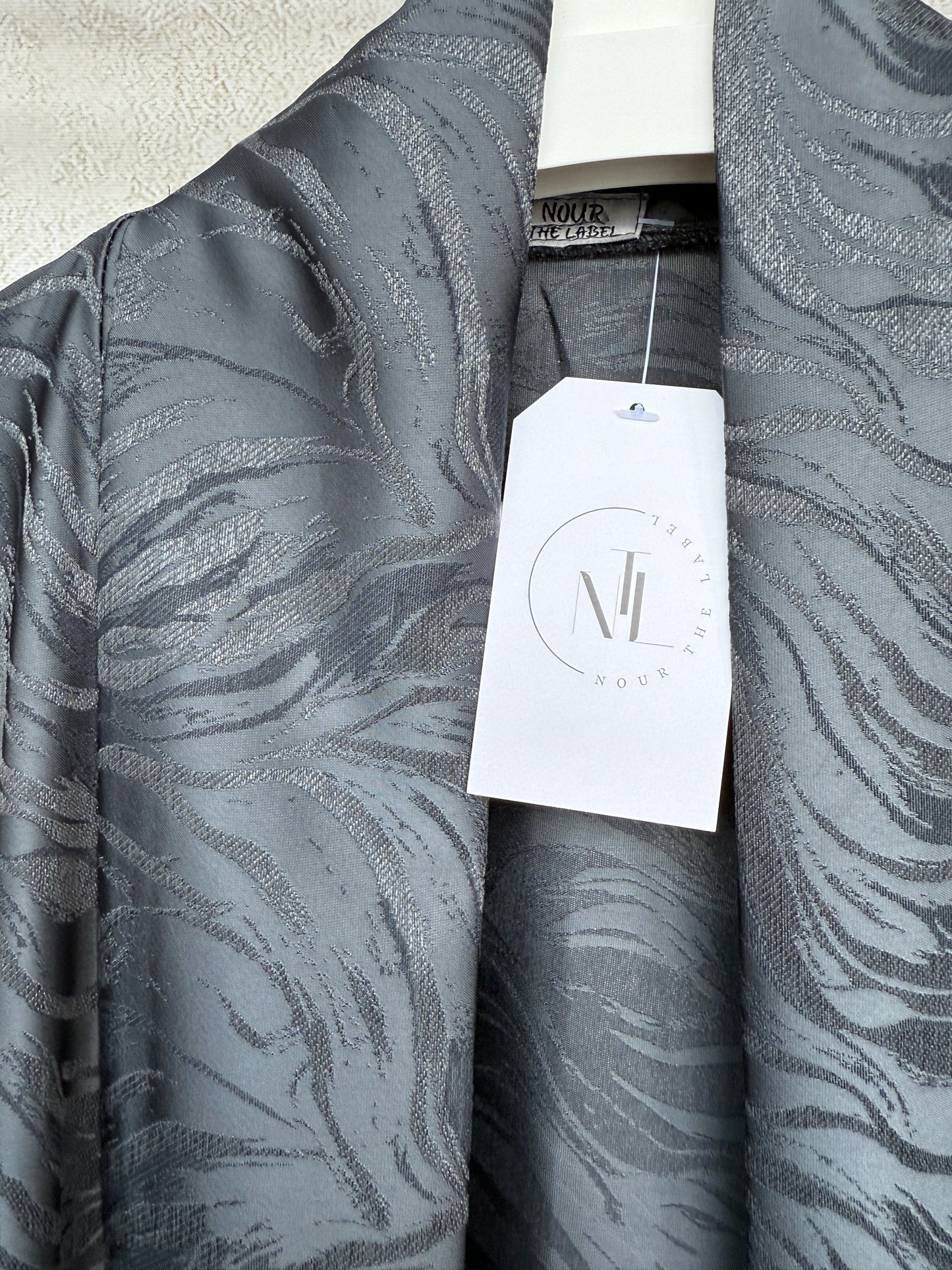 Grey Marble Abaya