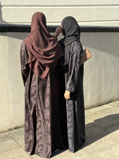 Brown Marble Abaya